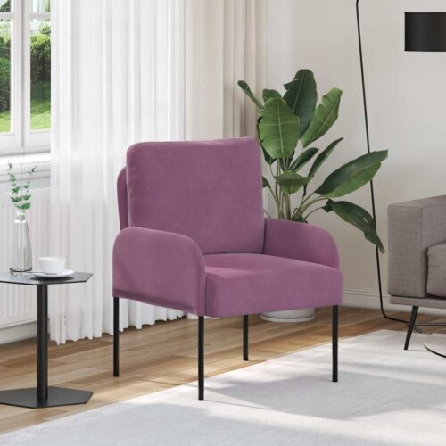 Kanapék párnával 55cm lila furnér