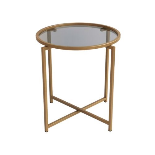 Hanah Home Coffee Table Gold Fume S407K - Gold