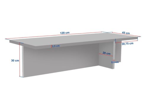 Hanah Home Coffee Table Travertine Harbor - Travertine - Image 2