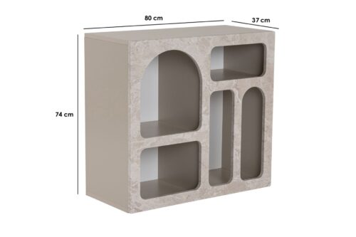 Hanah Home Console Travertine Sandstone Lessa - Travertine - Image 2