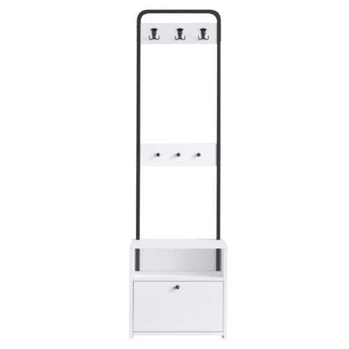 Hanah Home Hall Stand White Black Tina