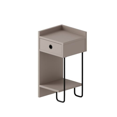 Hanah Home Nightstand Light Mocha Sirius Left - Mocha
