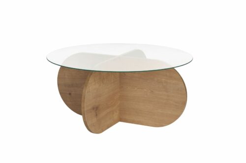 Hanah Home Sapphire Oak Dohányzóasztal Átlátszó Aeris - Zafír Töl...