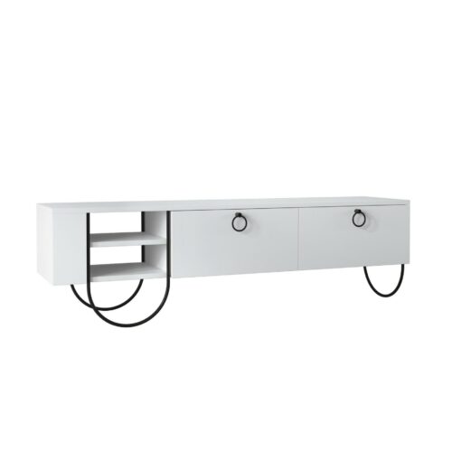 Hanah Home TV Stand White Norfolk Tv Stand - White