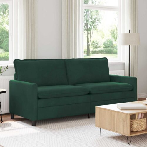 Kanapé sötétzöld 196 x 81 x 87