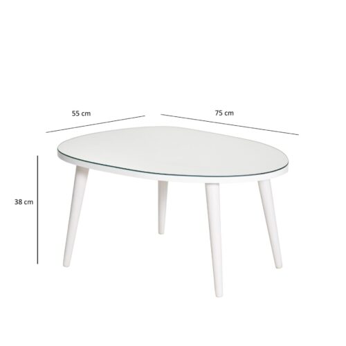 Hanah Home Coffee Table White Gusto - White - Image 2