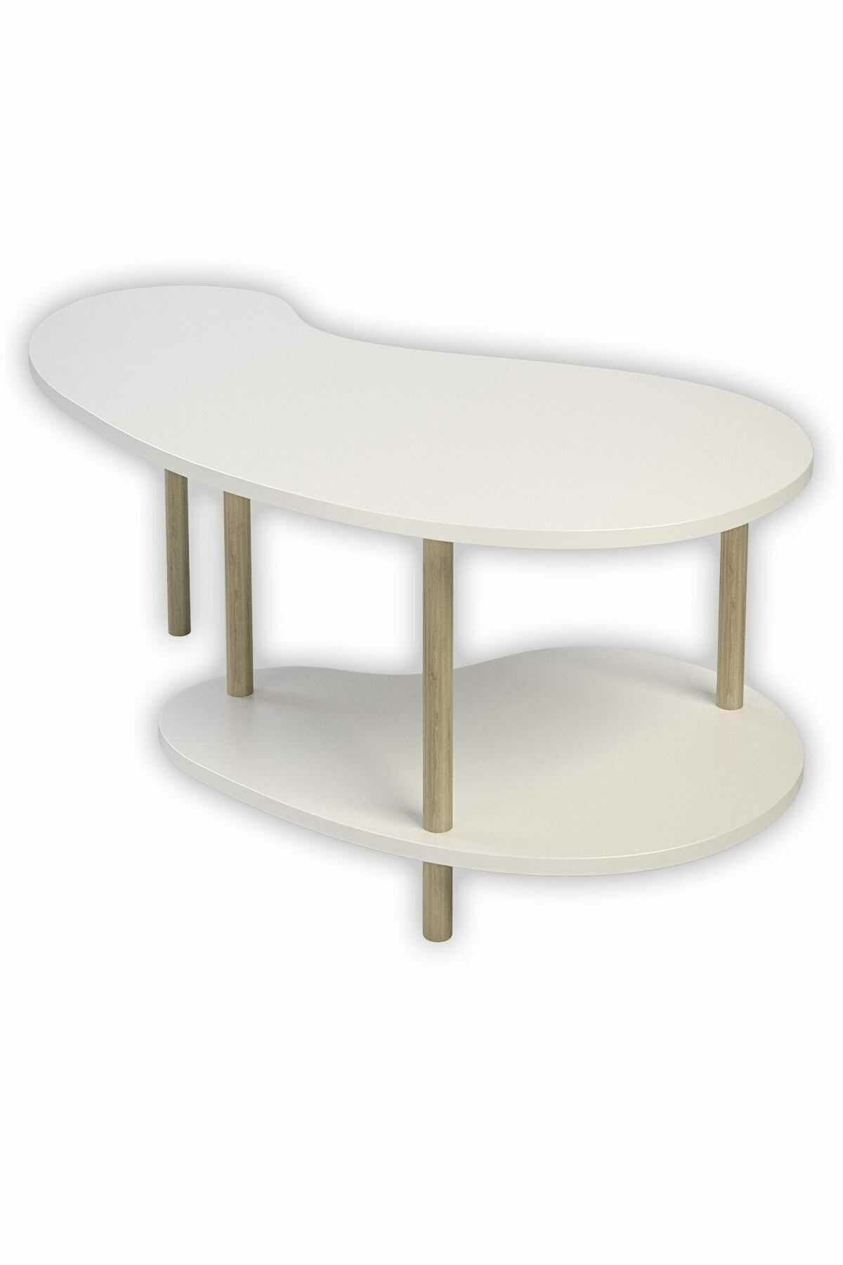 Hanah Home Dohányzóasztal Fehér Tölgy Peka-0021 - Fehér