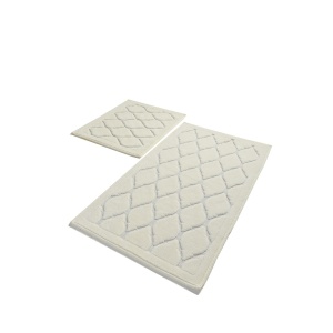 L'essential Maison Bathmat Set (2 Pieces) Ecru Dante - Ecru