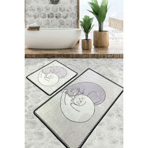 L'essential Maison Bathmat Set (2 Pieces) Multicolor Katt