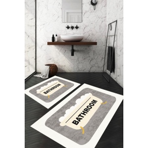 L'essential Maison Bathmat Set (2 Pieces) White Dc-8026