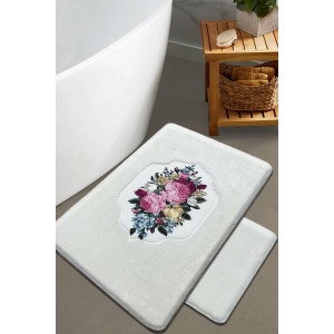 L'essential Maison Bella Rose fürdőszoba szőnyeg szett (2 da...