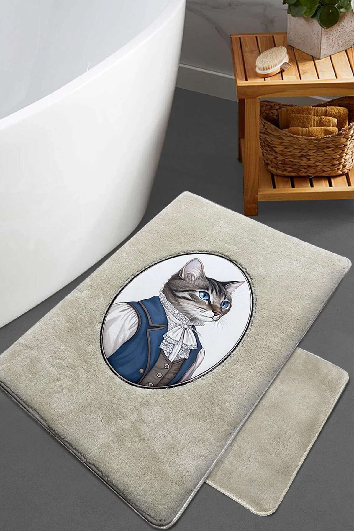 L'essential Maison Fürdőszoba szőnyeg szett (2 darab) Stone...