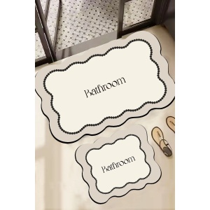 L'essential Maison Fürdőszobaszőnyeg szett (2 darab) Ekru Bo...
